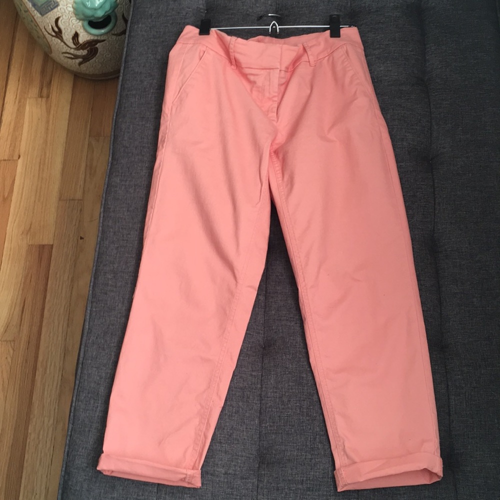 Loft pink chino pants size 8